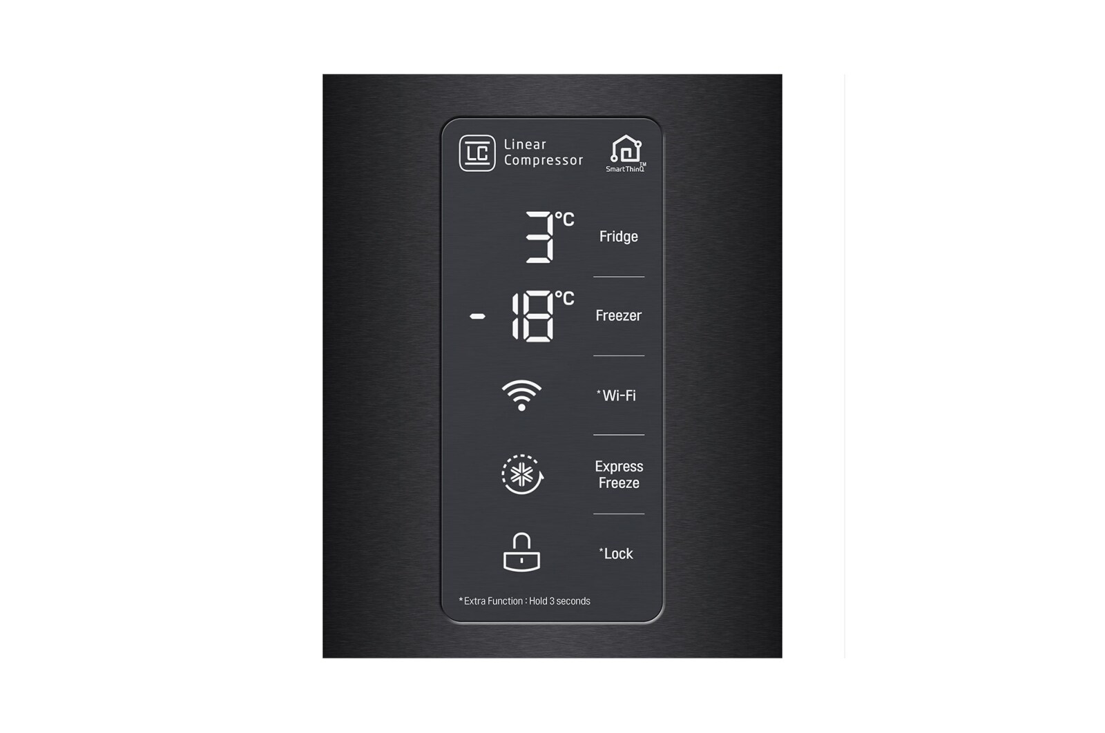 LG InstaView No Frost Buzdolabı  530 Litre 83,5cm Genişlik DoorCooling+ & Hygiene FRESH⁺ᵀᴹ  Mat Siyah, GC-Q22FTQKL