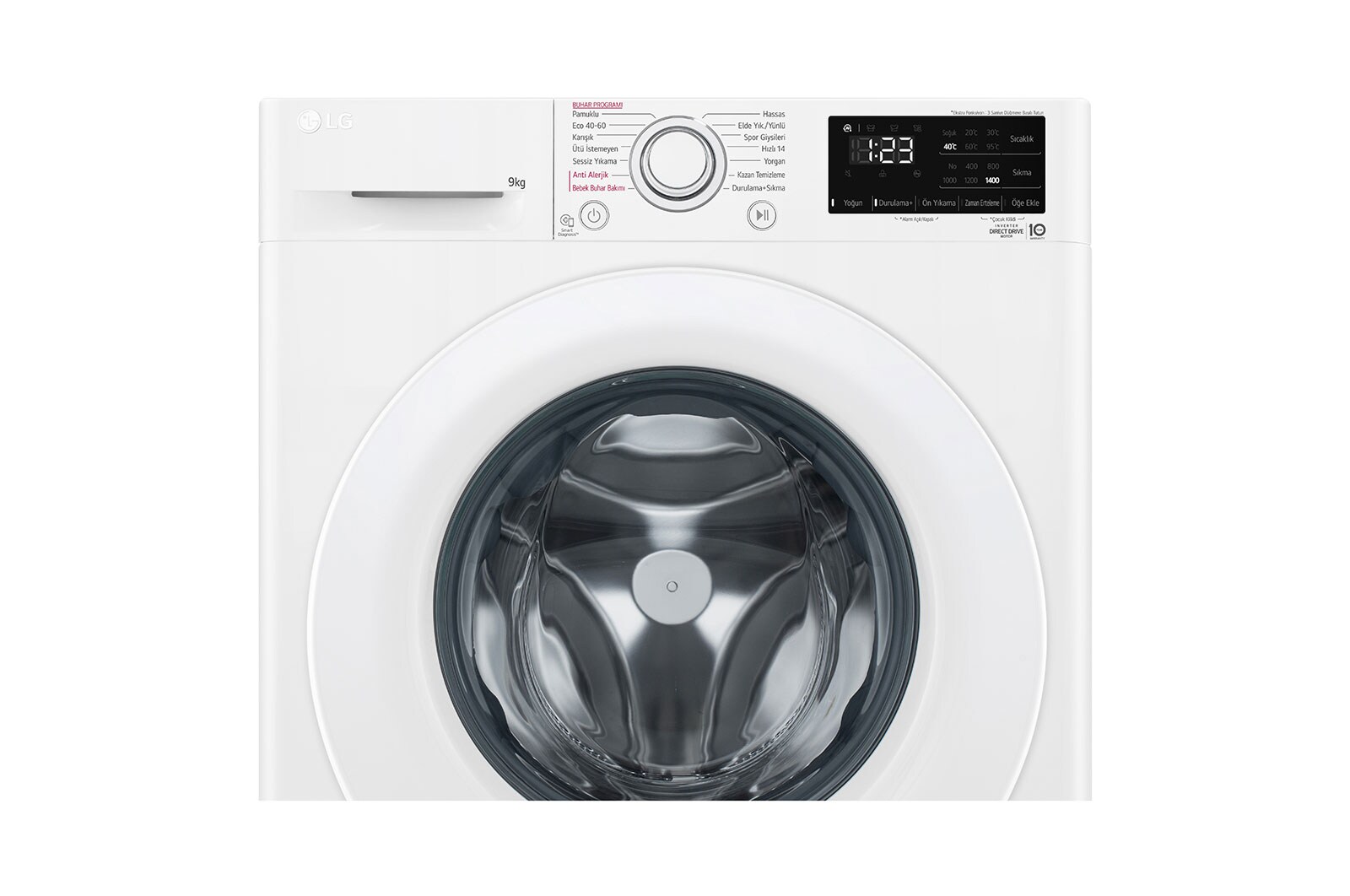 LG Çamaşır Makinesi | 9 Kg Yıkama Kapasitesi, F4V3VYW3WE