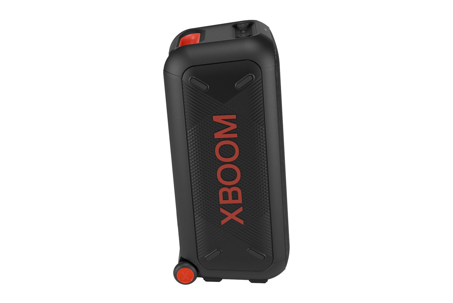 Sağ tarafın önden görünümü. Üzerinde XBOOM logosu yer alır.