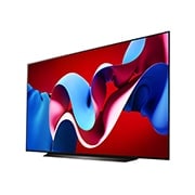 LG OLED evo TV, OLED C4’ün sola dönük hafif açılı görünümü