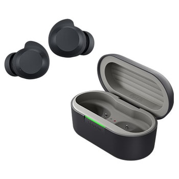 LG xboom Buds by will.i.am kulaklıkların önden görünümü | Bluetooth Kulaklık | Grafen Sürücülü xboom İmza Sesi | Siyah Renk