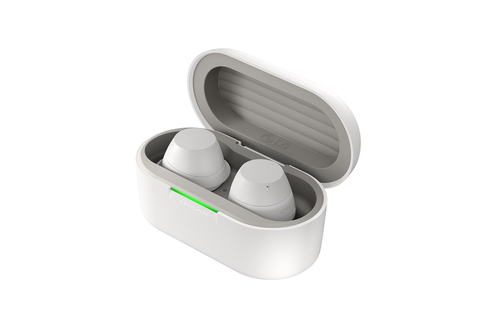 LG xboom Buds by will.i.am | Kablosuz Bluetooth Kulaklık | xboom İmza Sesi | Aktif Gürültü Engelleme | Beyaz Renk, xboomBuds