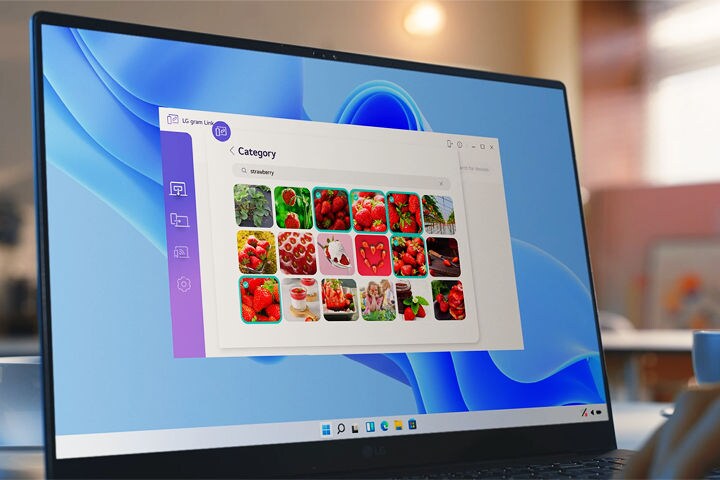 LG Gram Link 提供照片共享的功能說明