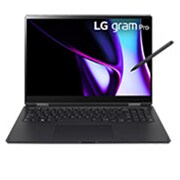 LG gram Pro 16'' Windows 11 Home 極致輕薄 2-in-1 AI 翻轉觸控筆電 - 曜石黑 (1TB / Intel<sup>®</sup> Core™ Ultra 7 Evo), 16T90SP-K