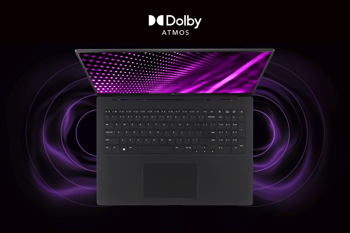 LG gram Pro 搭載 Dolby Atmos 杜比全景聲。