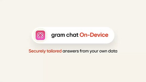 影片介紹 gram chat 的裝置端 AI 功能。