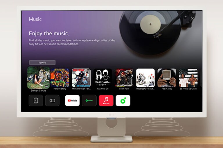 webOS 23 - 音樂。