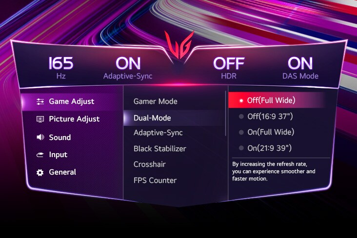 雙玩家模式的 GUI 設定畫面。	