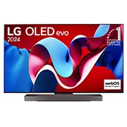 LG 77吋/ LG OLED evo AI 4K 語音物聯網 C4 極緻系列 (可壁掛)/2024, OLED77C4PTA