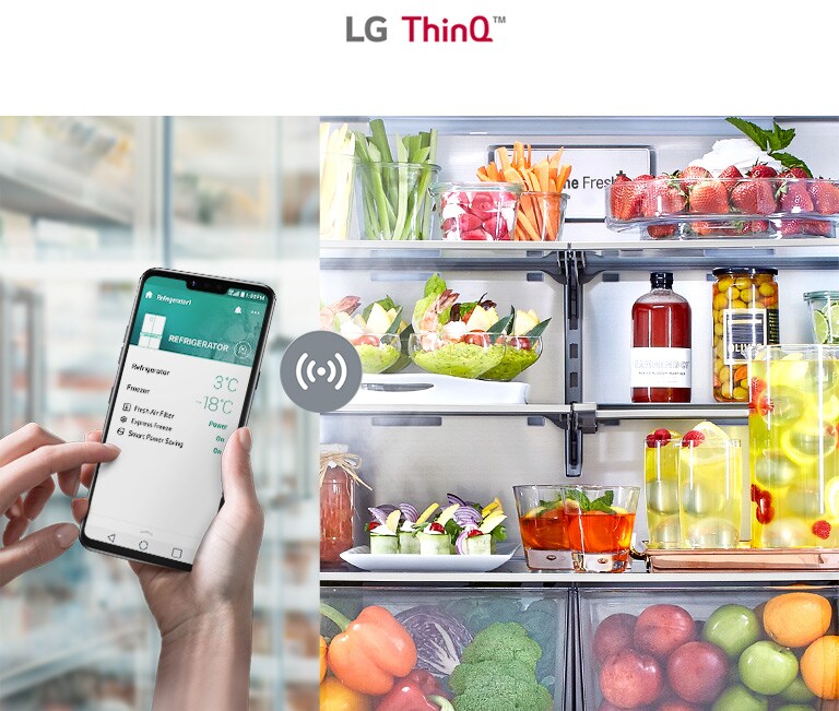 LG ThinQ™：隨時隨地掌控您的冰箱