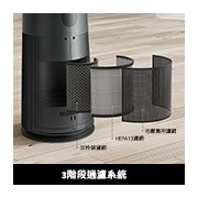 LG PuriCare™ AeroTower 風革機 - 三合一涼暖系列｜Objet Collection<sup>®</sup> (石墨綠), FS151PGE0