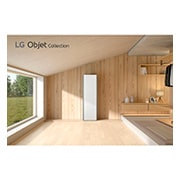 LG Styler<sup>®</sup>蒸氣電子衣櫥｜Objet Collection (容量加大款) - 雪霧白, B723OB