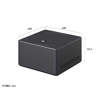 Zero Connect Box 和以公釐為單位的對應尺寸。