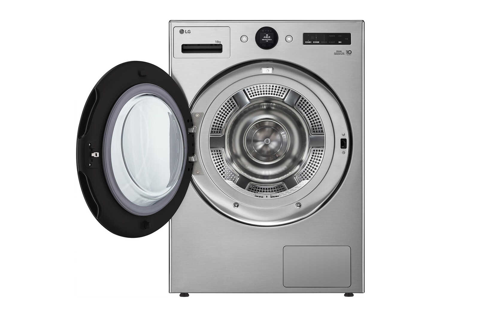 LG 18公斤 AI 免曬衣乾衣機｜雙變頻熱泵除濕｜星辰銀, WR-18DS