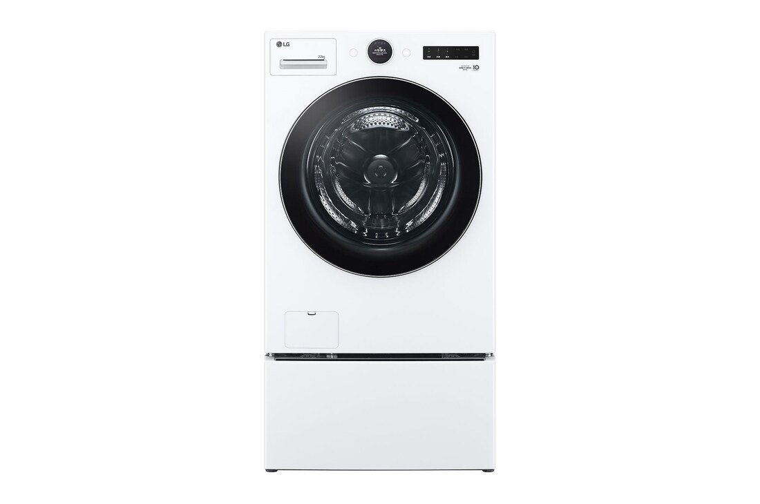 LG 洗22+2.5公斤 TWINWash 雙能洗｜冰瓷白｜蒸洗脫, TW22FWPT.S250HW