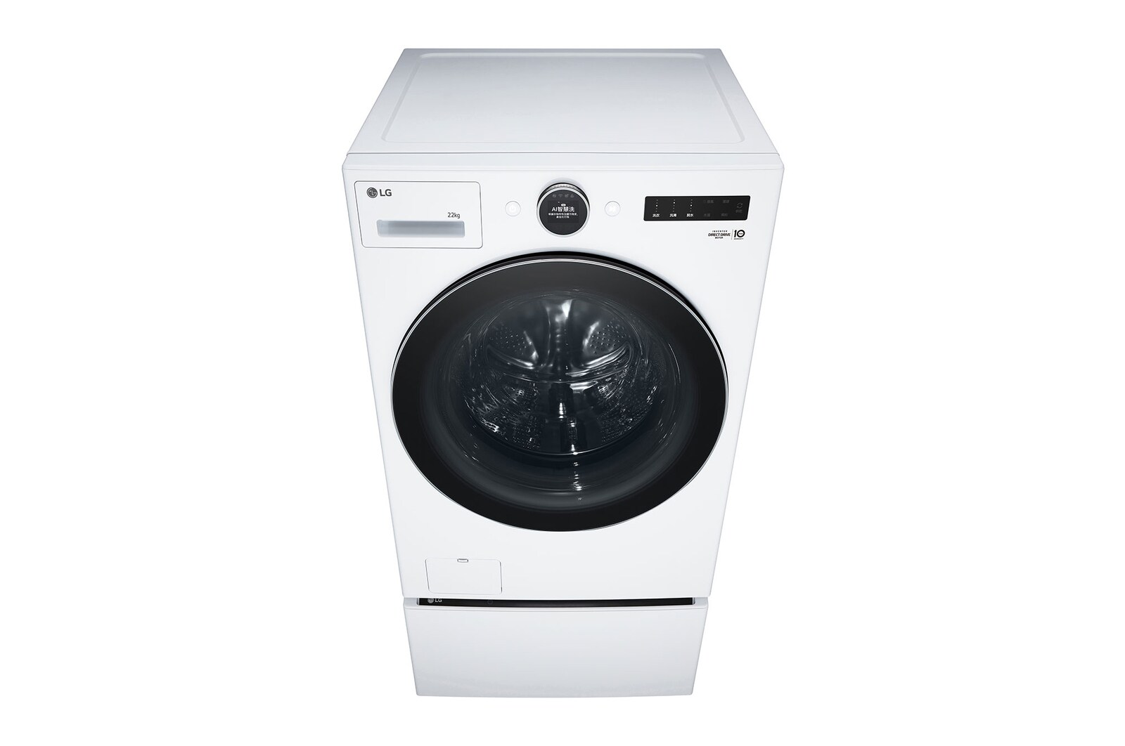 LG 洗22+2.5公斤 TWINWash 雙能洗｜冰瓷白｜蒸洗脫, TW22FWPT.S250HW