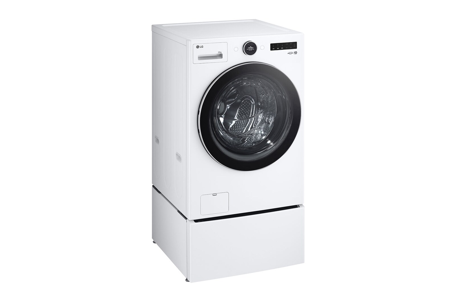 LG 洗22+2.5公斤 TWINWash 雙能洗｜冰瓷白｜蒸洗脫, TW22FWPT.S250HW