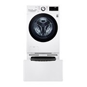 LG TWINWash™ 雙能洗  (蒸洗脫烘)｜15公斤+2公斤洗衣容量 (冰瓷白), TW15DPT.200AHW