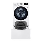 LG TWINWash™ 雙能洗  (蒸洗脫烘)｜15公斤+2公斤洗衣容量 (冰瓷白), TW15DPT.200AHW