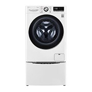 LG TWINWash™ 雙能洗 (蒸洗脫)｜10.5公斤+2公斤洗衣容量 (冰瓷白), TW105WPT.200HW