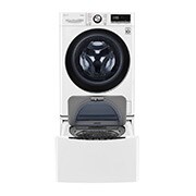 LG TWINWash™ 雙能洗 (蒸洗脫)｜10.5公斤+2公斤洗衣容量 (冰瓷白), TW105WPT.200HW