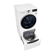 LG TWINWash™ 雙能洗 (蒸洗脫)｜10.5公斤+2公斤洗衣容量 (冰瓷白), TW105WPT.200HW