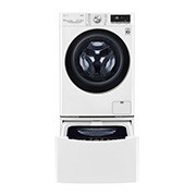 LG TWINWash™ 雙能洗 (蒸洗脫)｜13公斤+2公斤洗衣容量 (冰瓷白), TW13BPT