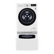 LG TWINWash™ 雙能洗 (蒸洗脫烘)｜13公斤+2公斤洗衣容量 (冰瓷白), TW13DPT