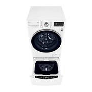 LG TWINWash™ 雙能洗 (蒸洗脫烘)｜13公斤+2公斤洗衣容量 (冰瓷白), TW13DPT