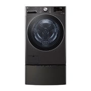LG 洗21+2.5公斤 TWINWash 雙能洗｜尊爵黑｜蒸洗脫烘, TW21DPT