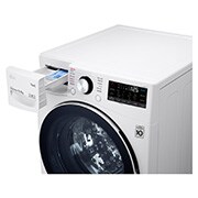 LG 蒸氣滾筒洗衣機 (蒸洗脫烘)｜洗衣15公斤+烘衣8公斤 (冰瓷白), WD-S15TBD