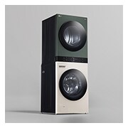 LG WashTower™ AI智控洗乾衣機 Objet Collection<sup>®</sup>｜ 洗衣19公斤+乾衣16公斤, WD-S1916JGB