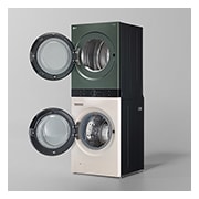 LG WashTower™ AI智控洗乾衣機 Objet Collection<sup>®</sup>｜ 洗衣19公斤+乾衣16公斤, WD-S1916JGB