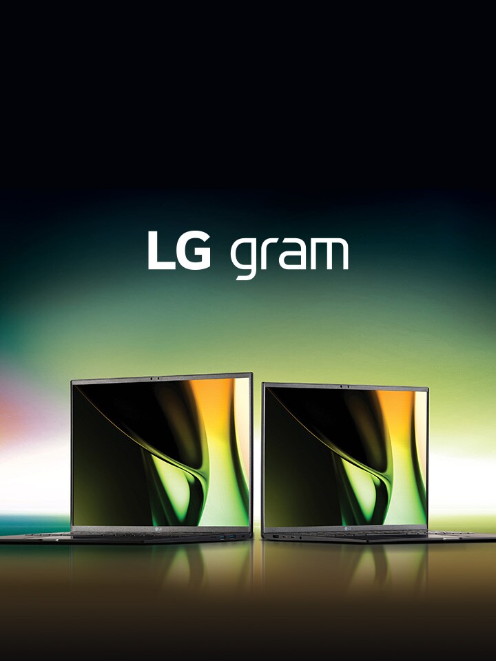 'LG gram - 兼具強大效能與超輕薄機身的 LG gram。