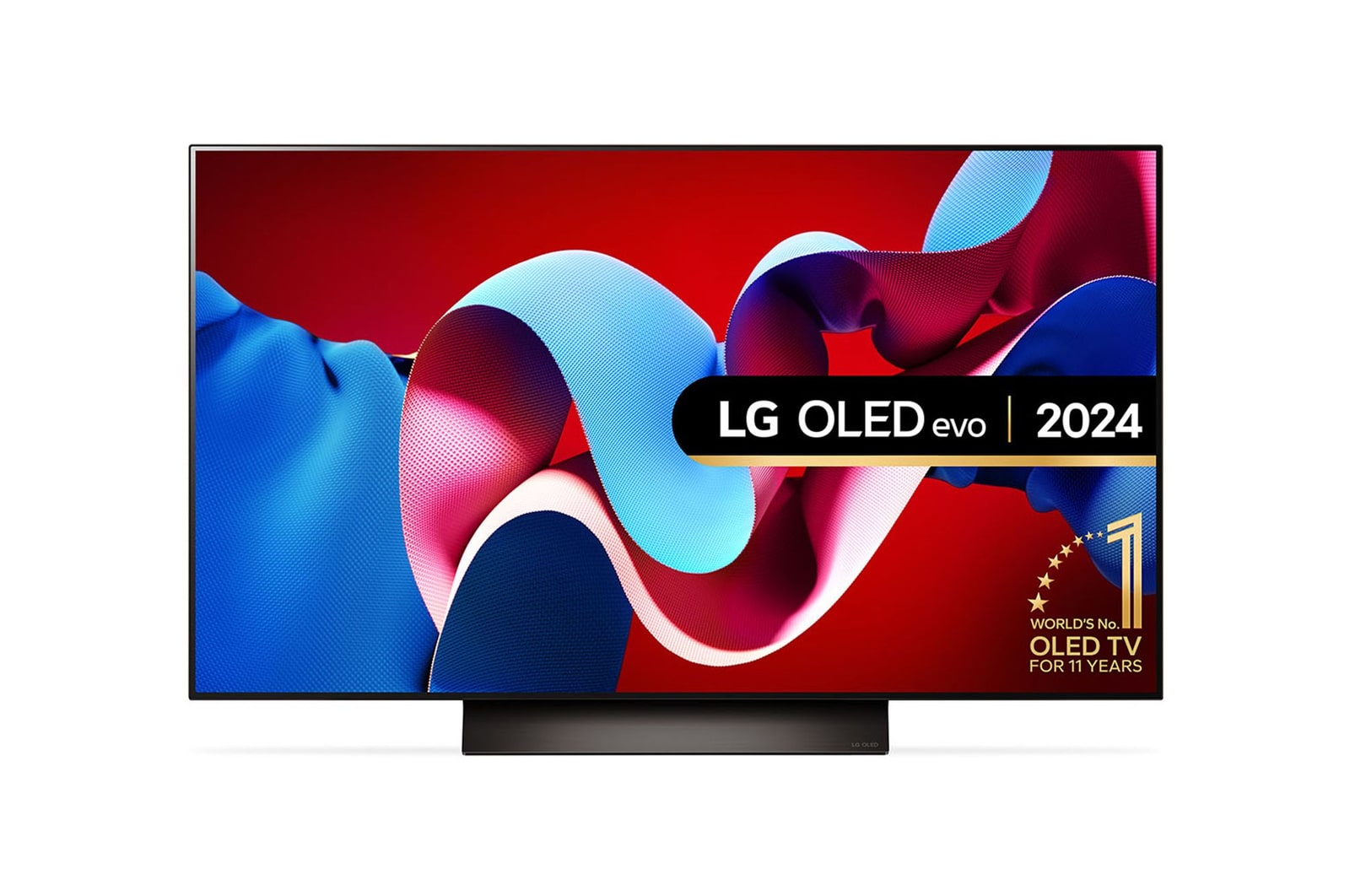 Front view of LG OLED evo OLED48C45LA TV