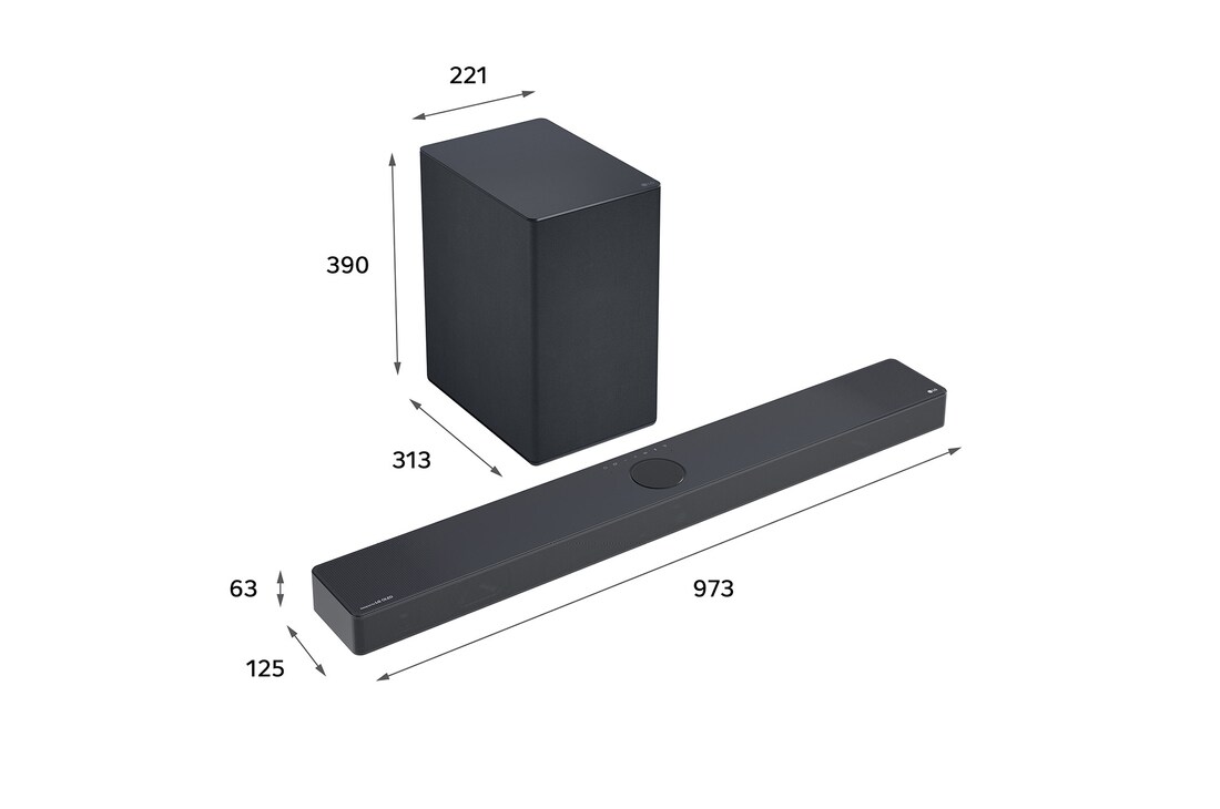 LG 3.1.3 channel LG Soundbar for TV with Dolby Atmos USC9S, USC9S