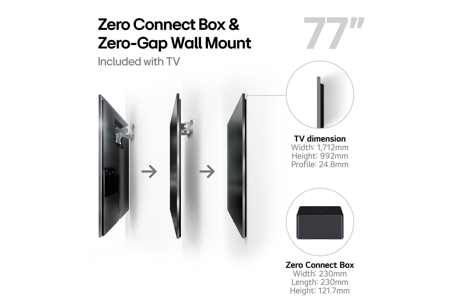 LG World’s First True Wireless TV 77 inch LG OLED evo AI M4 with 4K 144Hz Video & Audio Transfer , OLED77M49LA