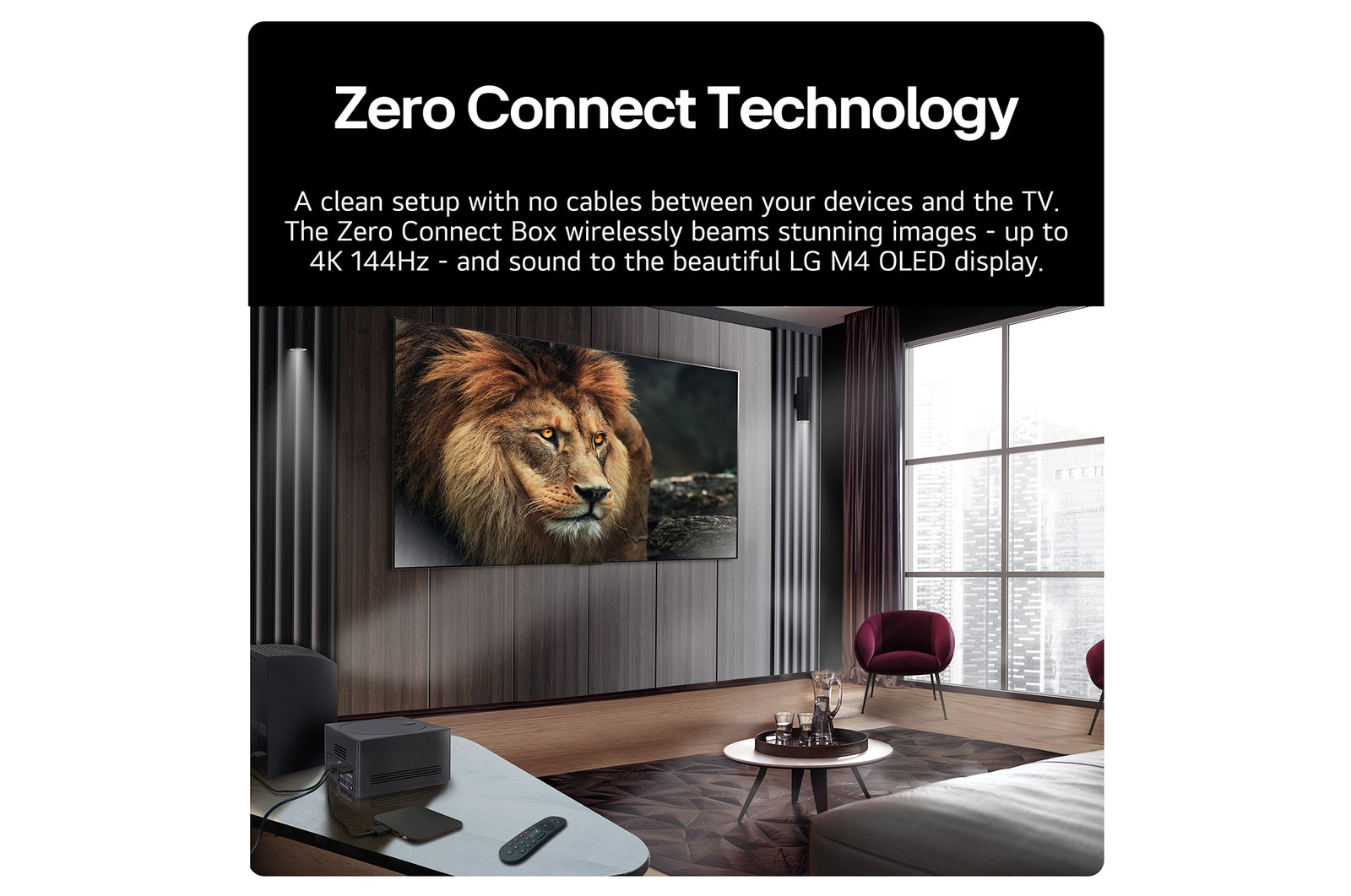 LG World’s First True Wireless TV 77 inch LG OLED evo AI M4 with 4K 144Hz Video & Audio Transfer , OLED77M49LA