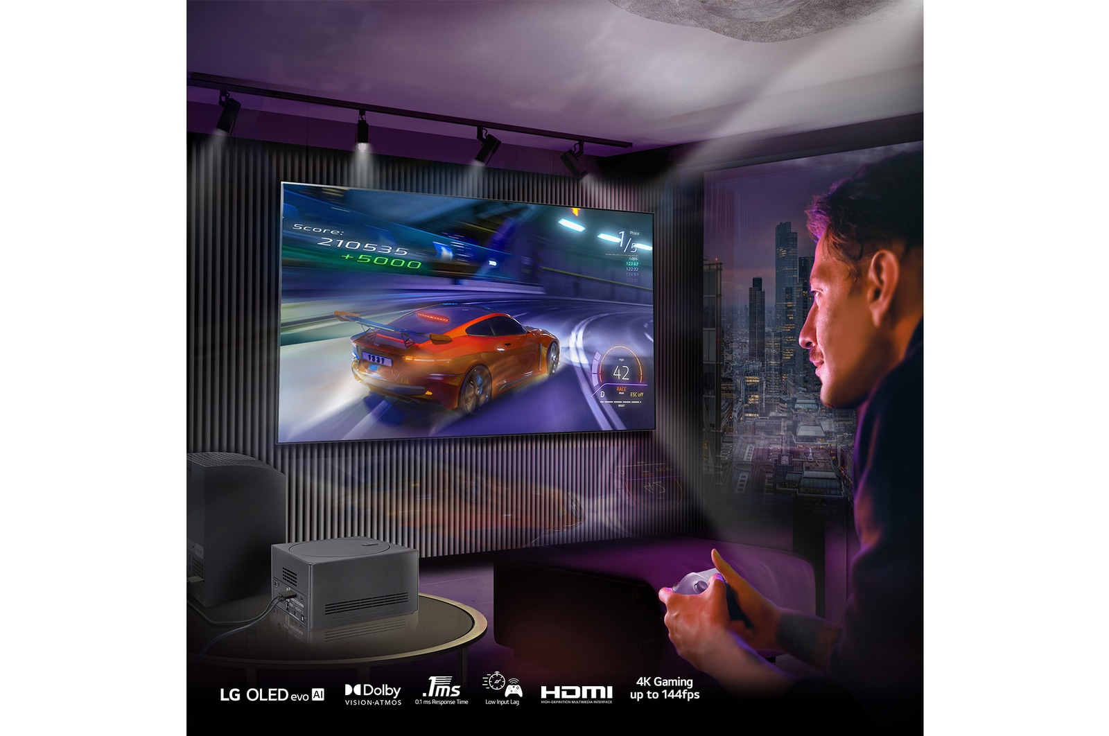 LG World’s First True Wireless TV 77 inch LG OLED evo AI M4 with 4K 144Hz Video & Audio Transfer , OLED77M49LA