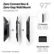 LG True Wireless TV 97 inch LG SIGNATURE OLED M4 with 4K 120Hz Video & Audio Transfer , OLED97M49LA
