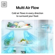 LG 340L Fridge Freezer Water Dispenser, Black Steel, GBF61BLHEN