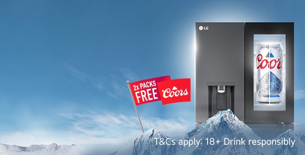 LG fridge with Coors