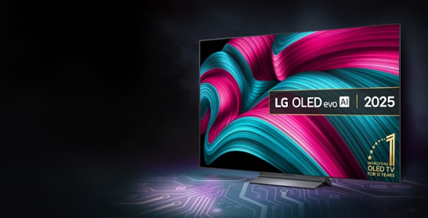 Large LG OLED TV on black background with Which? award logo to the right and a copy regarding an up to £500 cashback offer
