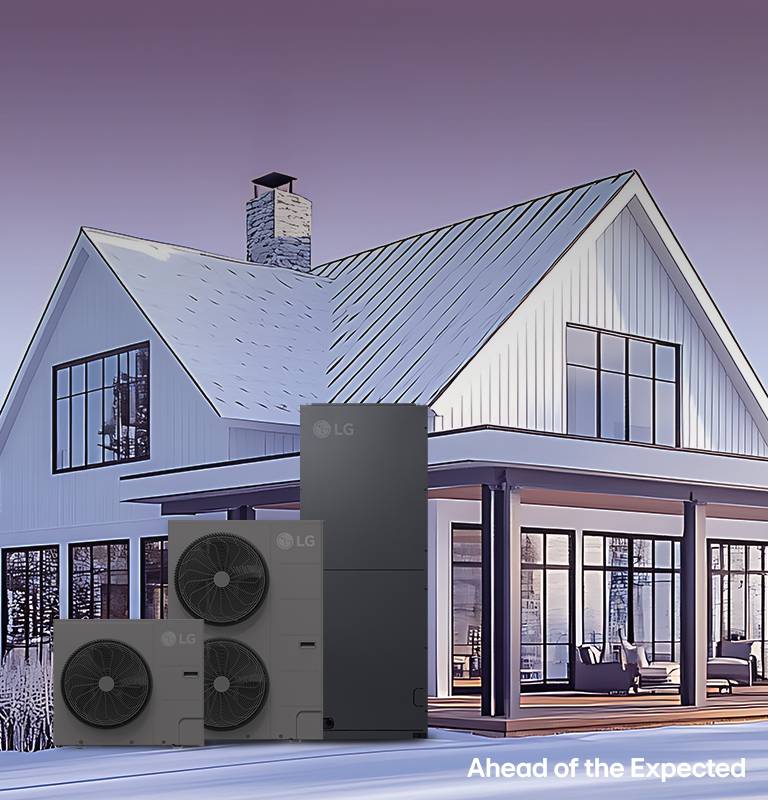 LG Cold Climate Heating Systems for Homes - Energy Efficient Heating & Cooling Solutions for Snowy Weather.	