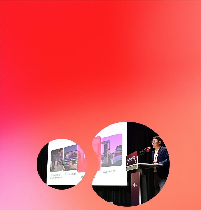 LG GCAHR 2024 presentation on advanced HVAC technology and heat pump research for global sustainable solutions.	