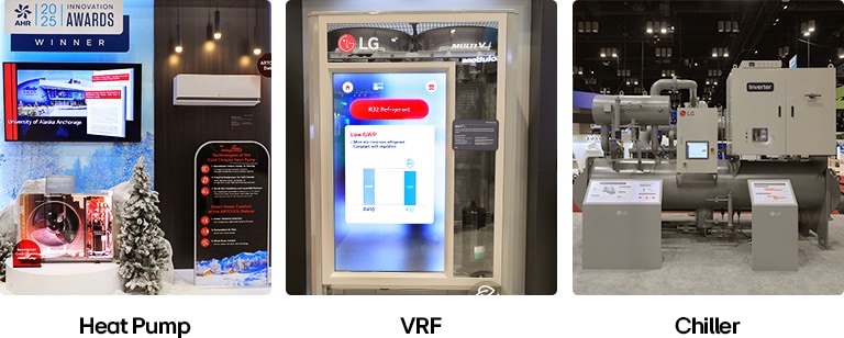 LG showcases future HVAC technology at AHR 2025, highlighting advancements in efficiency and home electrification solutions.