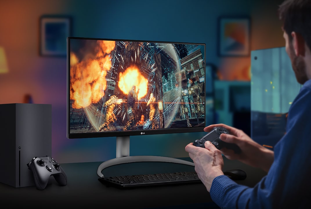 Immersive gaming experience for console gamers through smooth and synchronized graphics images.