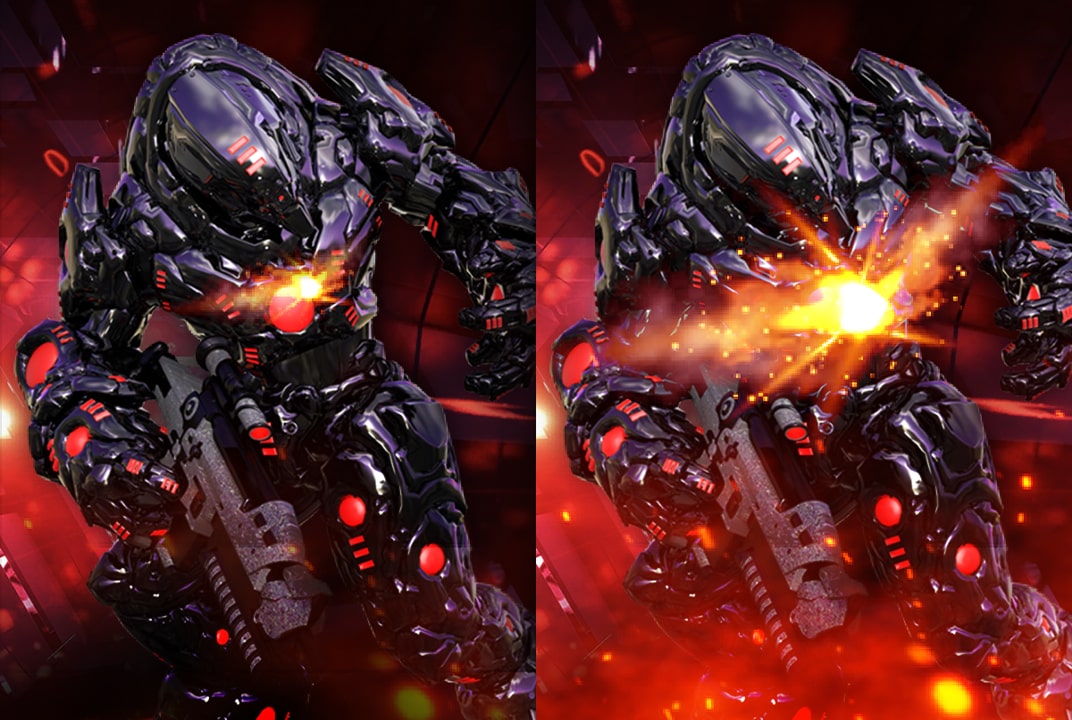 Comparison of Low Latency- The left image does not support Low Latency, and the Right image does support Low Latency.