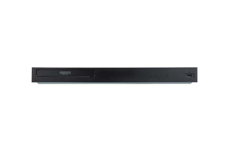 Front view of LG 4K Ultra HD HDR Dolby Vision Blu-ray Player UBK90