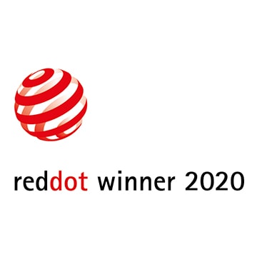 Red Dot Design Award 2020 and IDEA Design Award 2020 logo images 